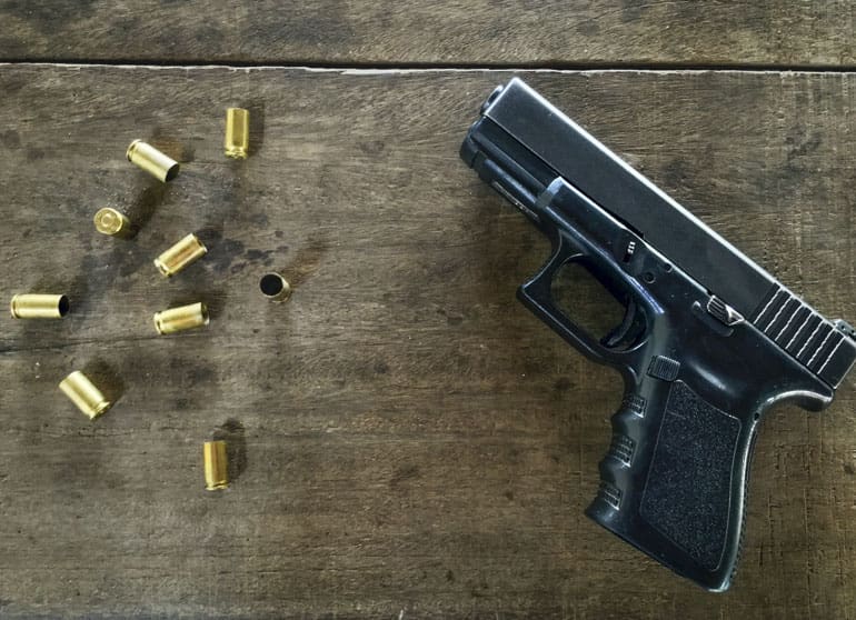 GLOCK and shell casings