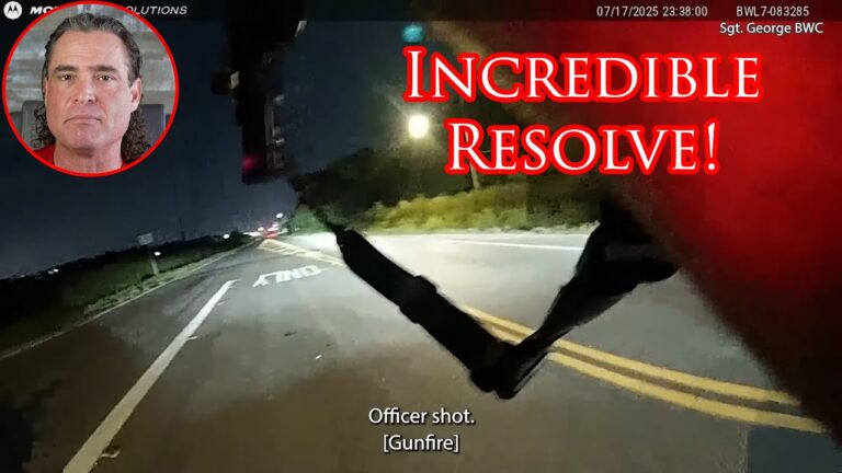 Houston Cop Shows Great Heart After Being Hit By Perp