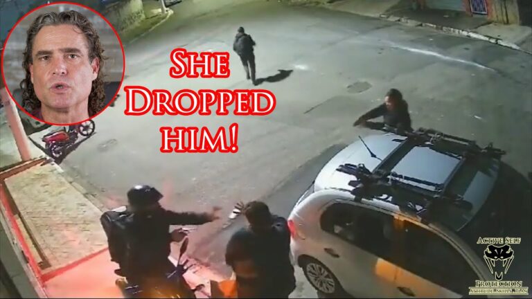 Off Duty Stops Armed Robber Threatening Her Husband!