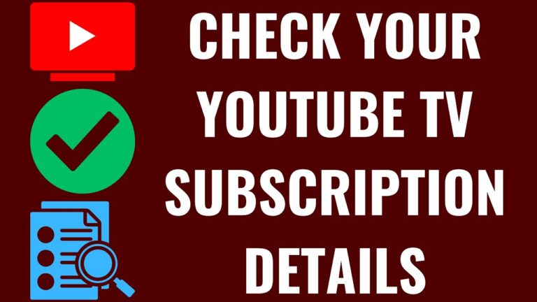 How to Check Your YouTube TV Subscription Details