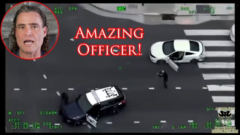 San Jose Sergeant vs Determined Carjacker Caught on Camera