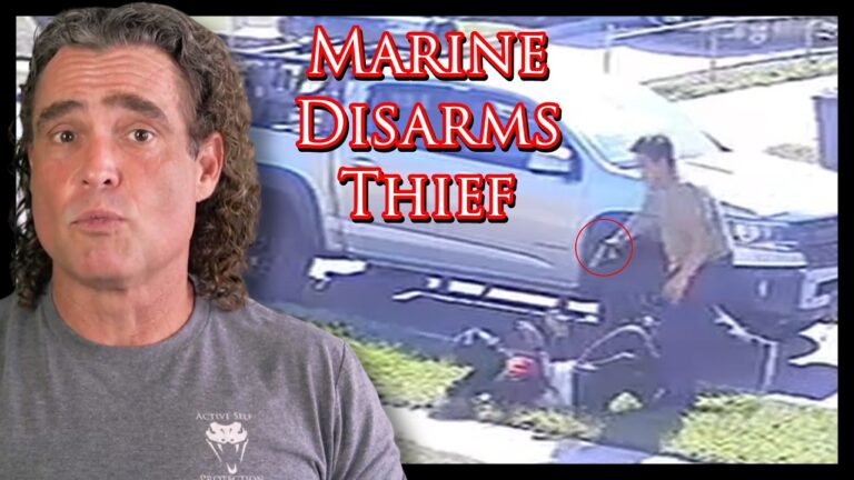 Marine WRECKS Armed Robber | Active Self Protection